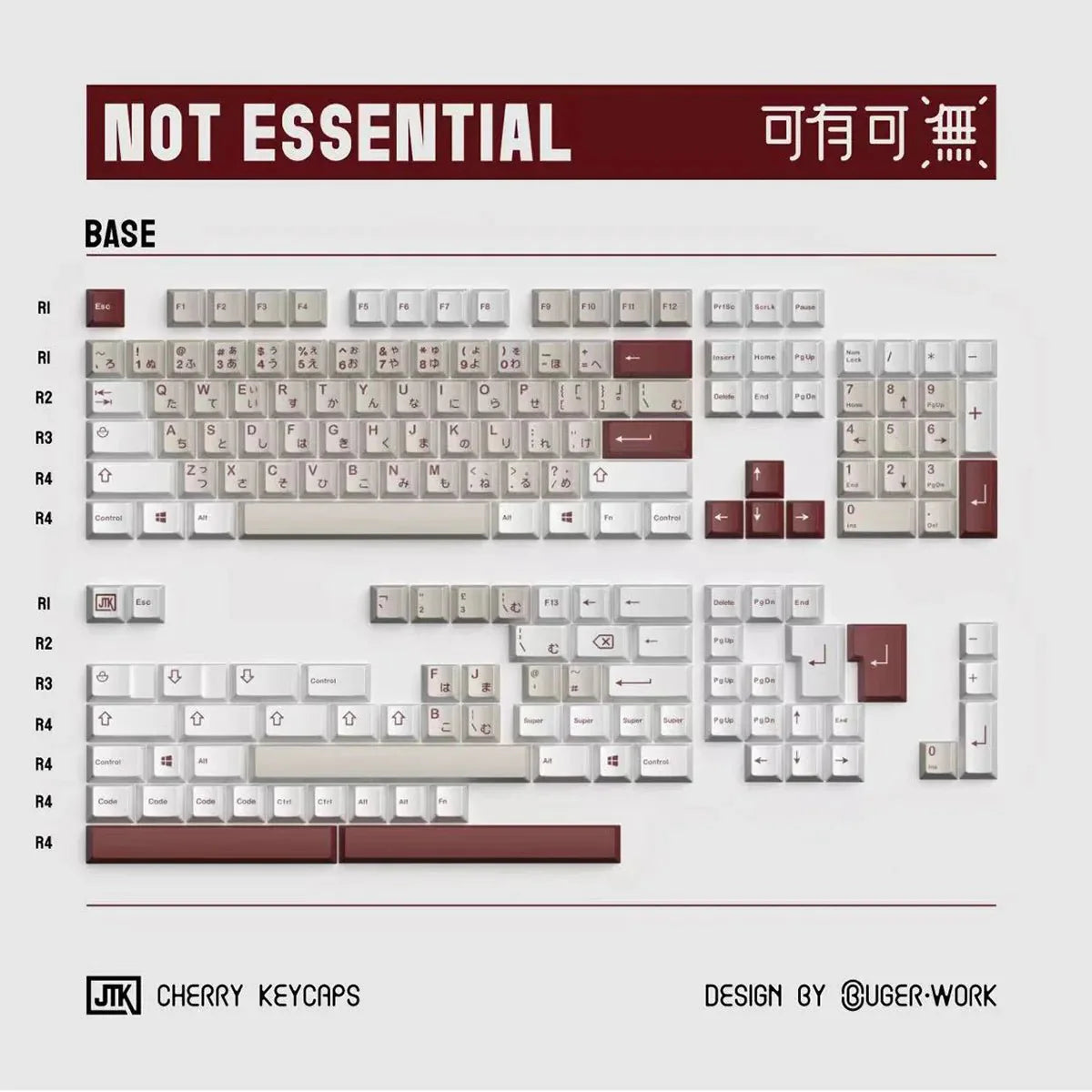 JTK Not Essential Keycaps